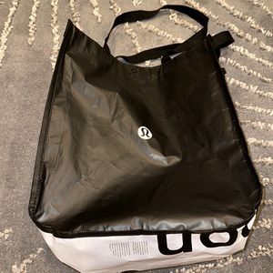 LULULEMON SHOPPING BAG LARGE & THICK DURABLE SNAP BUTTON CLOSURE 14”X16.5”